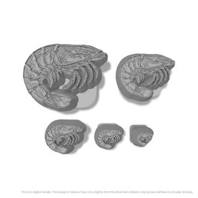 Shrimp Stamps - Photo Textured - Ceramind® Tools