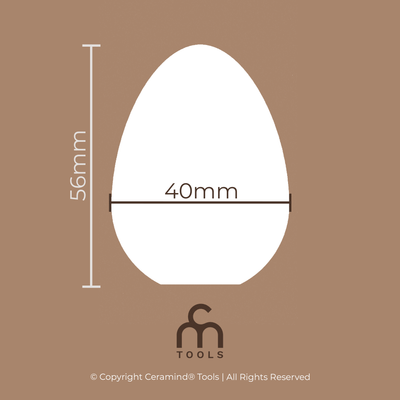 Small Egg | Slip Casting Mold | 40mm Diameter, 56mm High - Ceramind® Tools