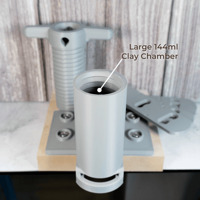 Soft Clay Extruder for Pottery with Handle Dies - Ceramind® Tools