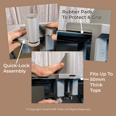 Soft Clay Extruder for Pottery with Handle Dies - Ceramind® Tools