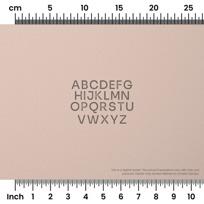 Sora | All Caps | Alphabet Stamp Sets - Ceramind® Tools