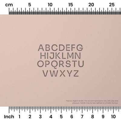 Sora | All Caps | Alphabet Stamp Sets - Ceramind® Tools