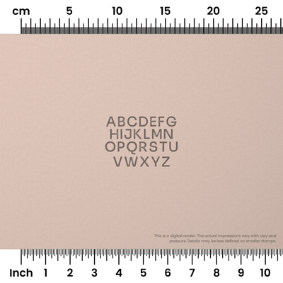 Sora | All Caps | Alphabet Stamp Sets - Ceramind® Tools
