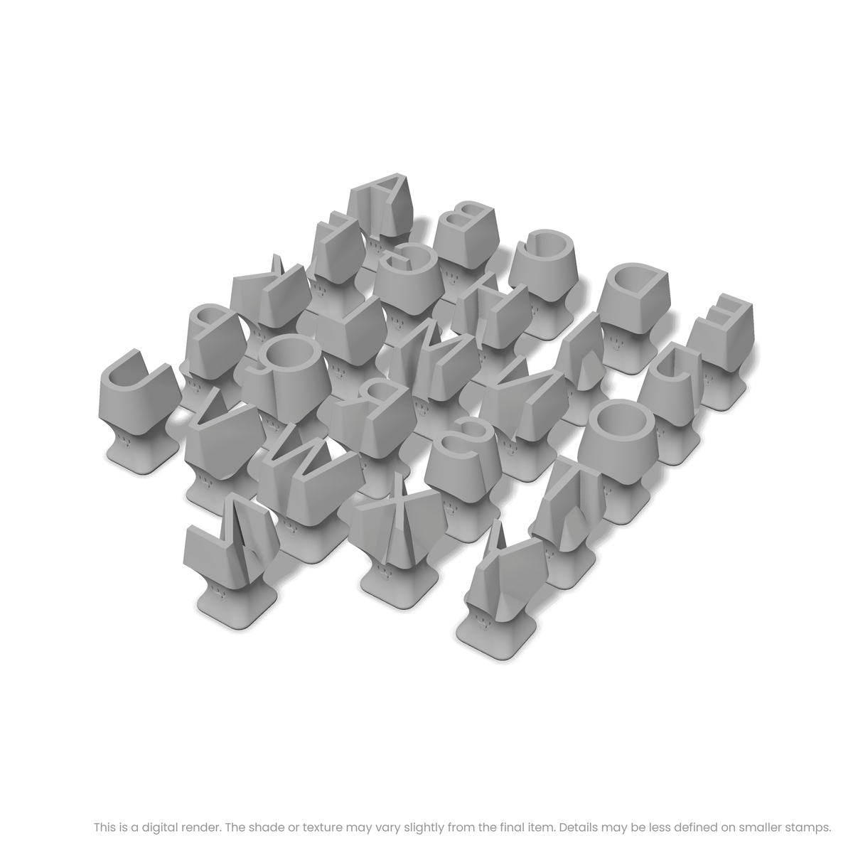 Sora | All Caps | Alphabet Stamp Sets - Ceramind® Tools