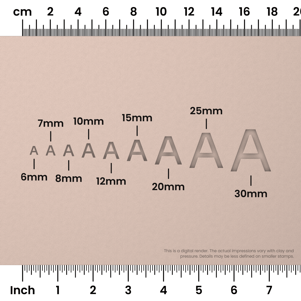 Sora | All Caps | Alphabet Stamp Sets - Ceramind® Tools