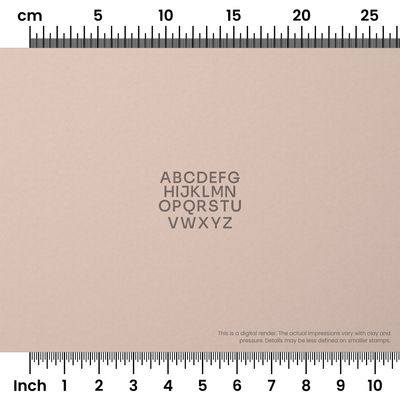 Sora | All Caps | Alphabet Stamp Sets - Ceramind® Tools