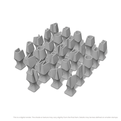 Sora | All Caps | Alphabet Stamp Sets - Ceramind® Tools