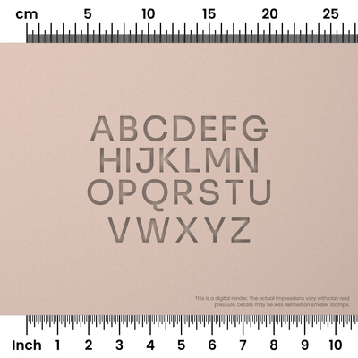 Sora | All Caps | Alphabet Stamp Sets - Ceramind® Tools