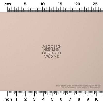 Sora | All Caps | Alphabet Stamp Sets - Ceramind® Tools