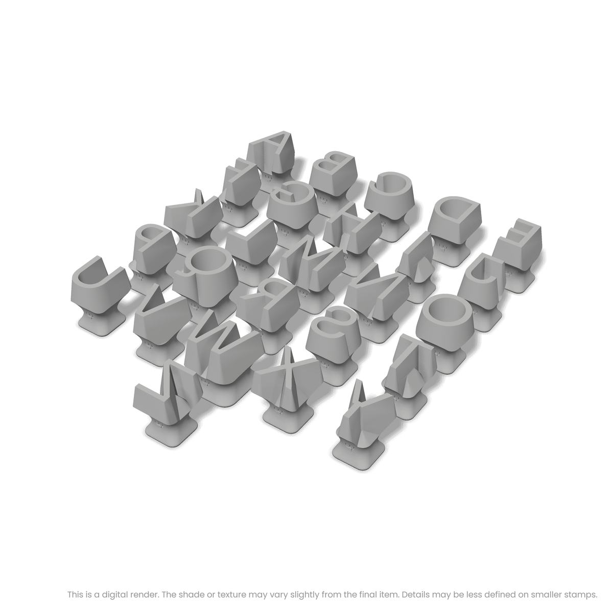 Sora | All Caps | Alphabet Stamp Sets - Ceramind® Tools