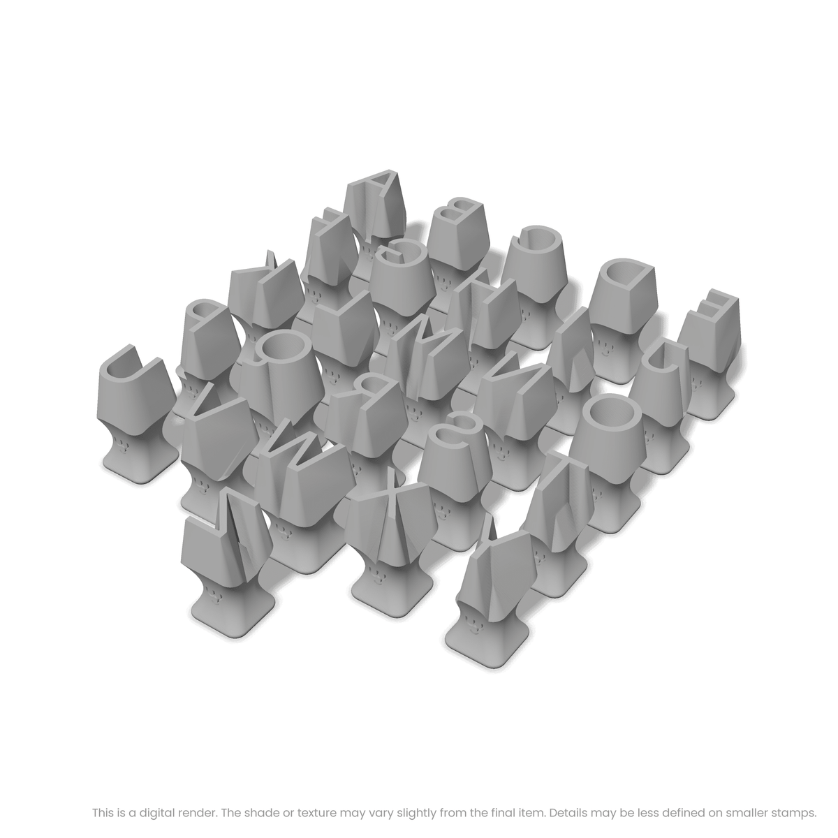 Sora | All Caps | Alphabet Stamp Sets - Ceramind® Tools