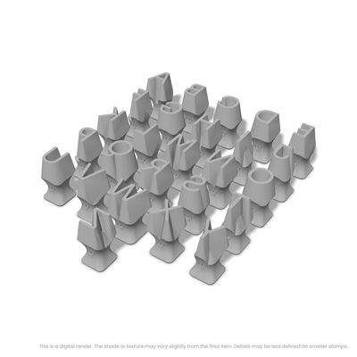 Sora | All Caps | Alphabet Stamp Sets - Ceramind® Tools
