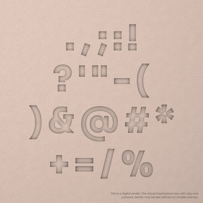 Sora | Font Rail Stamp Sets | Letters, Numbers, and Symbols - Ceramind® Tools