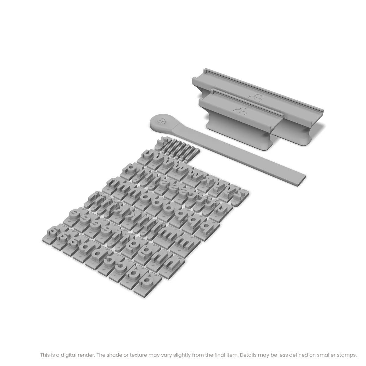 Sora | Font Rail Stamp Sets | Letters, Numbers, and Symbols - Ceramind® Tools