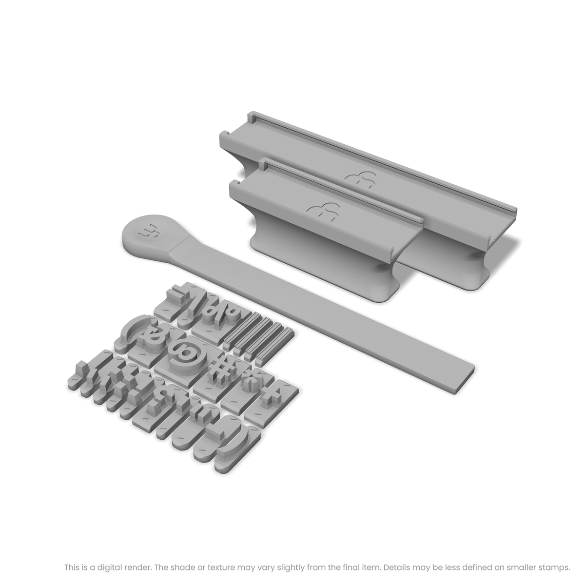 Sora | Font Rail Stamp Sets | Letters, Numbers, and Symbols - Ceramind® Tools