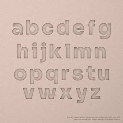 Sora | Font Rail Stamp Sets | Letters, Numbers, and Symbols - Ceramind® Tools