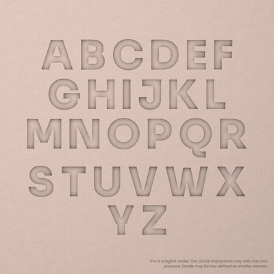 Sora | Font Rail Stamp Sets | Letters, Numbers, and Symbols - Ceramind® Tools