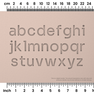 Sora | Lowercase | Alphabet Stamp Sets - Ceramind® Tools