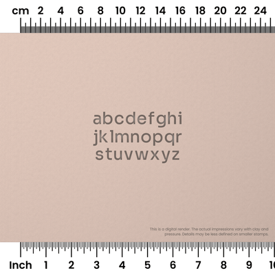 Sora | Lowercase | Alphabet Stamp Sets - Ceramind® Tools