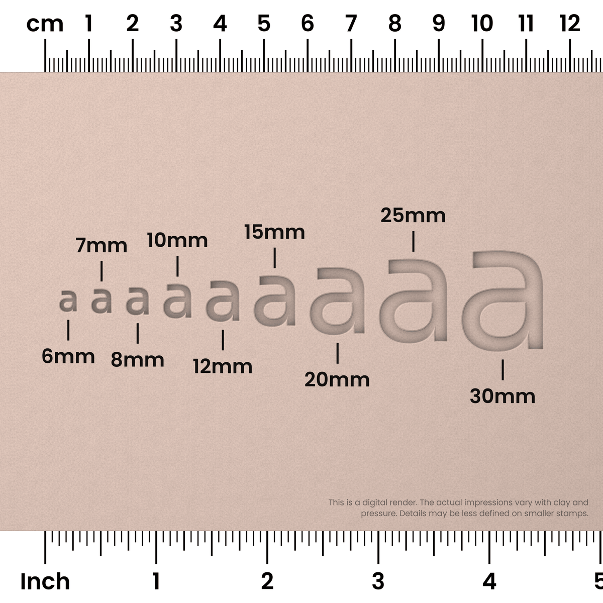 Sora | Lowercase | Alphabet Stamp Sets - Ceramind® Tools