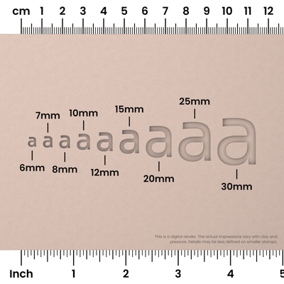 Sora | Lowercase | Alphabet Stamp Sets - Ceramind® Tools