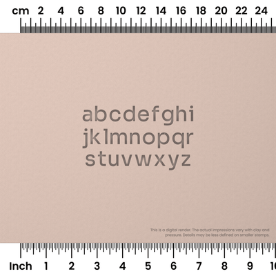 Sora | Lowercase | Alphabet Stamp Sets - Ceramind® Tools