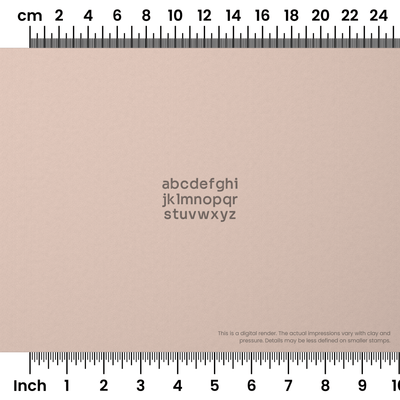 Sora | Lowercase | Alphabet Stamp Sets - Ceramind® Tools