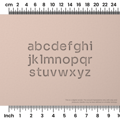Sora | Lowercase | Alphabet Stamp Sets - Ceramind® Tools