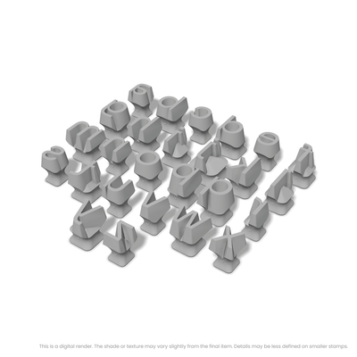 Sora | Lowercase | Alphabet Stamp Sets - Ceramind® Tools