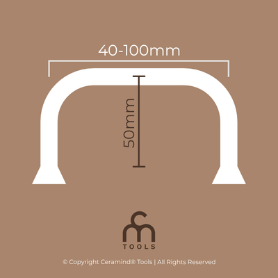 Square - Rounded Handle Slip Casting Mold | 7 Sizes & 3 Variations - Ceramind® Tools
