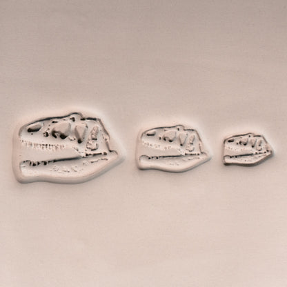 T - Rex Dinosaur Skull Fossil Stamp - Photo Textured - Style 1 - Ceramind® Tools