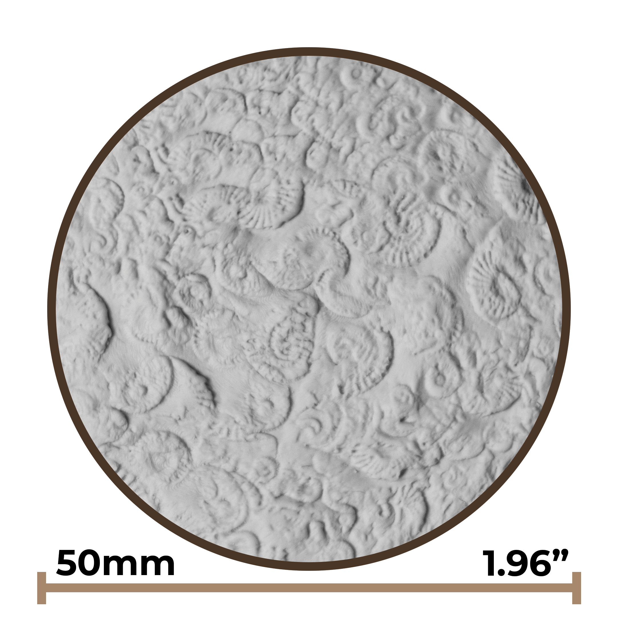 Texture Ball | Fossil Texture - Style 01 - Ceramind® Tools