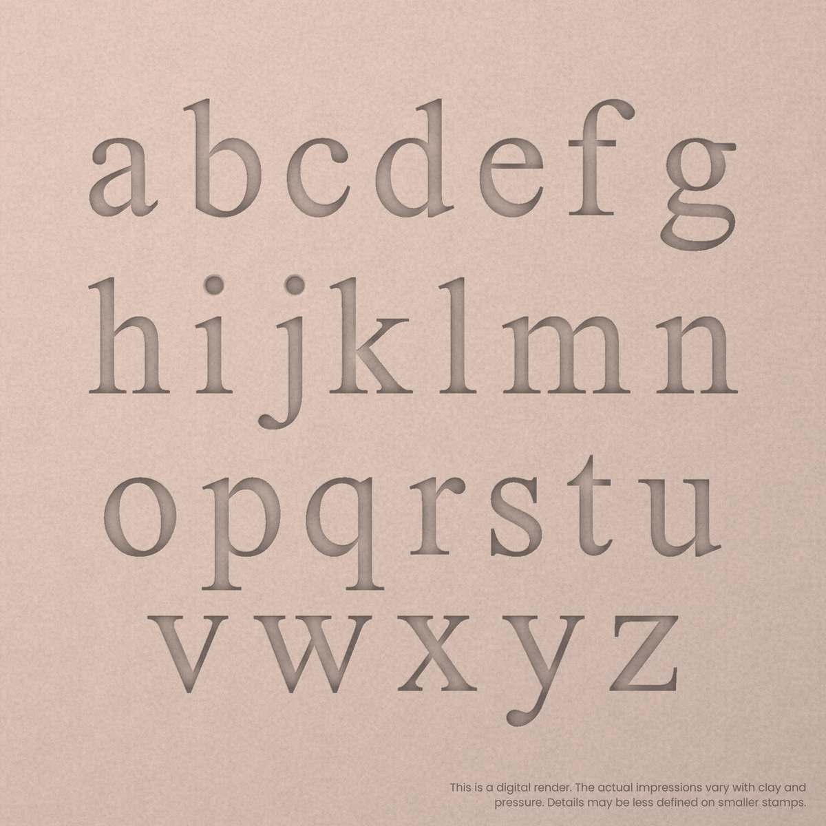 Times New Roman | Font Rail Stamp Sets | Letters, Numbers, and Symbols - Ceramind® Tools