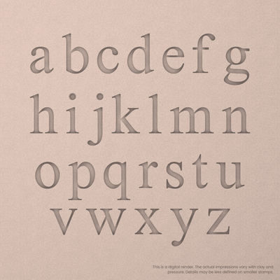Times New Roman | Font Rail Stamp Sets | Letters, Numbers, and Symbols - Ceramind® Tools