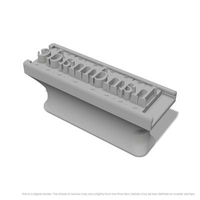 Times New Roman | Font Rail Stamp Sets | Letters, Numbers, and Symbols - Ceramind® Tools