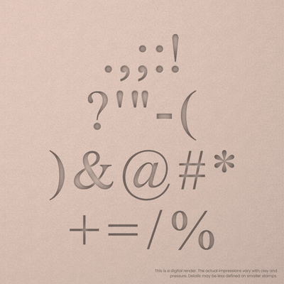 Times New Roman | Font Rail Stamp Sets | Letters, Numbers, and Symbols - Ceramind® Tools