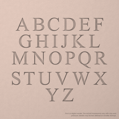 Times New Roman | Font Rail Stamp Sets | Letters, Numbers, and Symbols - Ceramind® Tools