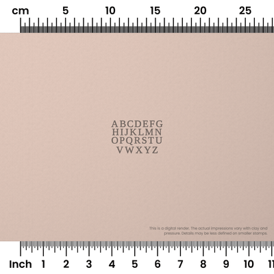 Tinos | All Caps | Alphabet Stamp Sets - Ceramind® Tools