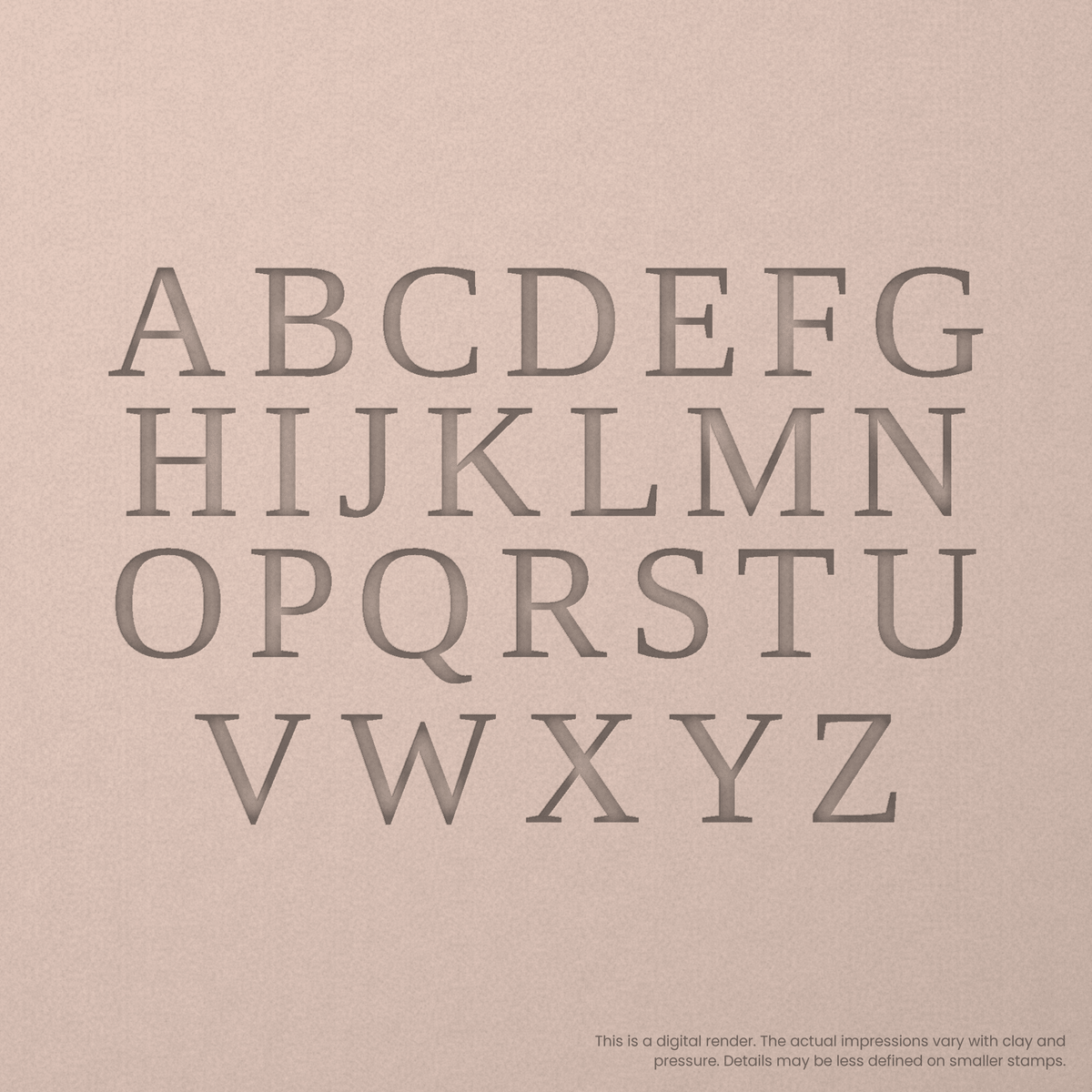 Tinos | Font Rail Stamp Sets | Letters, Numbers, and Symbols - Ceramind® Tools