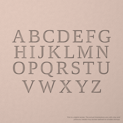 Tinos | Font Rail Stamp Sets | Letters, Numbers, and Symbols - Ceramind® Tools