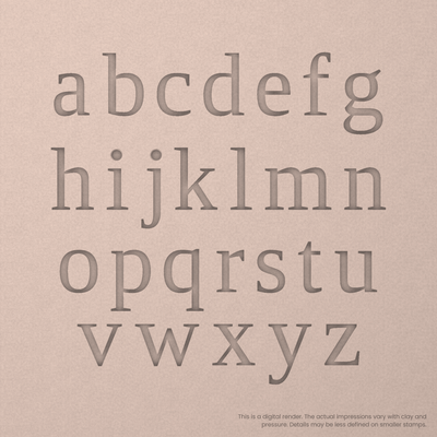 Tinos | Font Rail Stamp Sets | Letters, Numbers, and Symbols - Ceramind® Tools