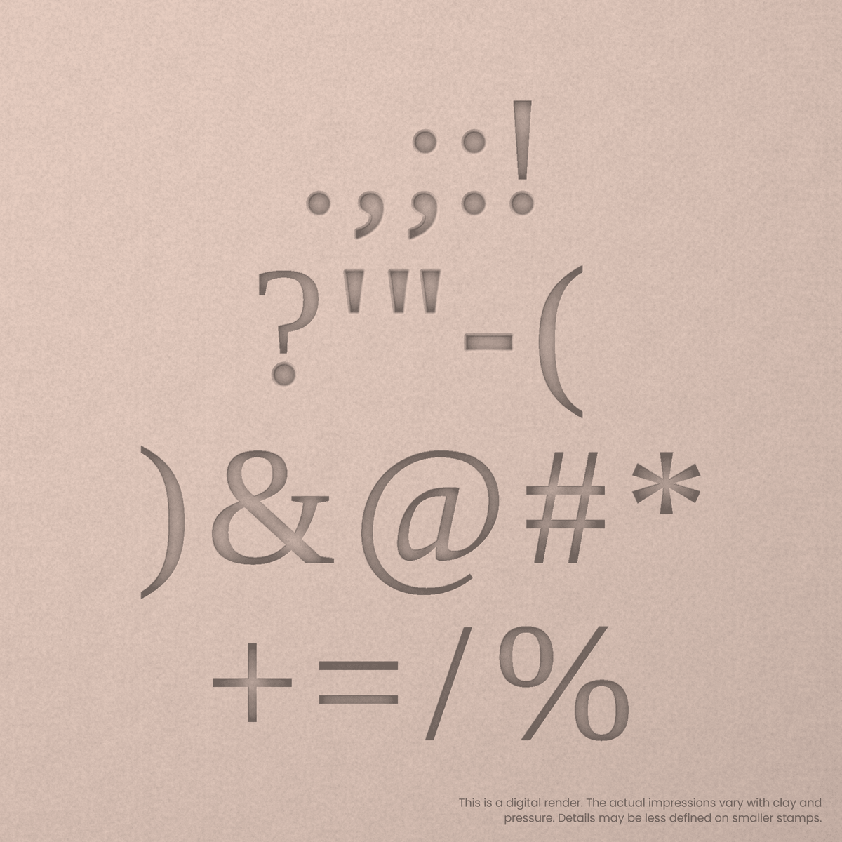 Tinos | Font Rail Stamp Sets | Letters, Numbers, and Symbols - Ceramind® Tools