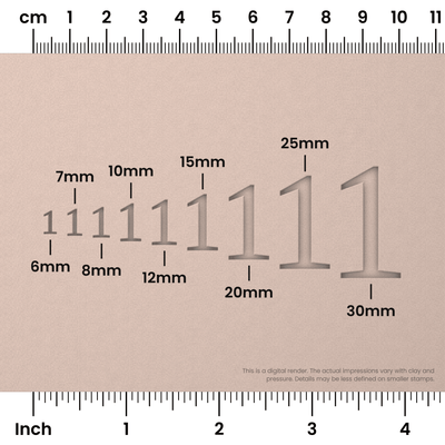 Tinos | Number Stamp Sets - Ceramind® Tools