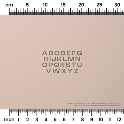 Unbounded | All Caps | Alphabet Stamp Sets - Ceramind® Tools