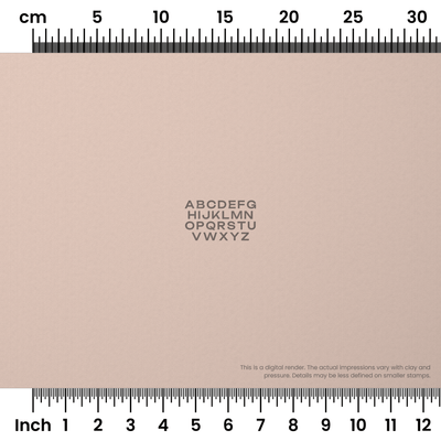 Unbounded | All Caps | Alphabet Stamp Sets - Ceramind® Tools