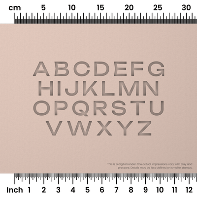 Unbounded | All Caps | Alphabet Stamp Sets - Ceramind® Tools