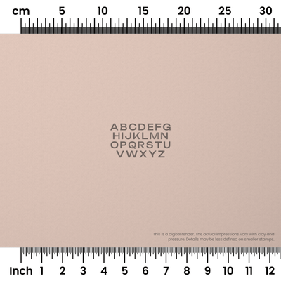 Unbounded | All Caps | Alphabet Stamp Sets - Ceramind® Tools