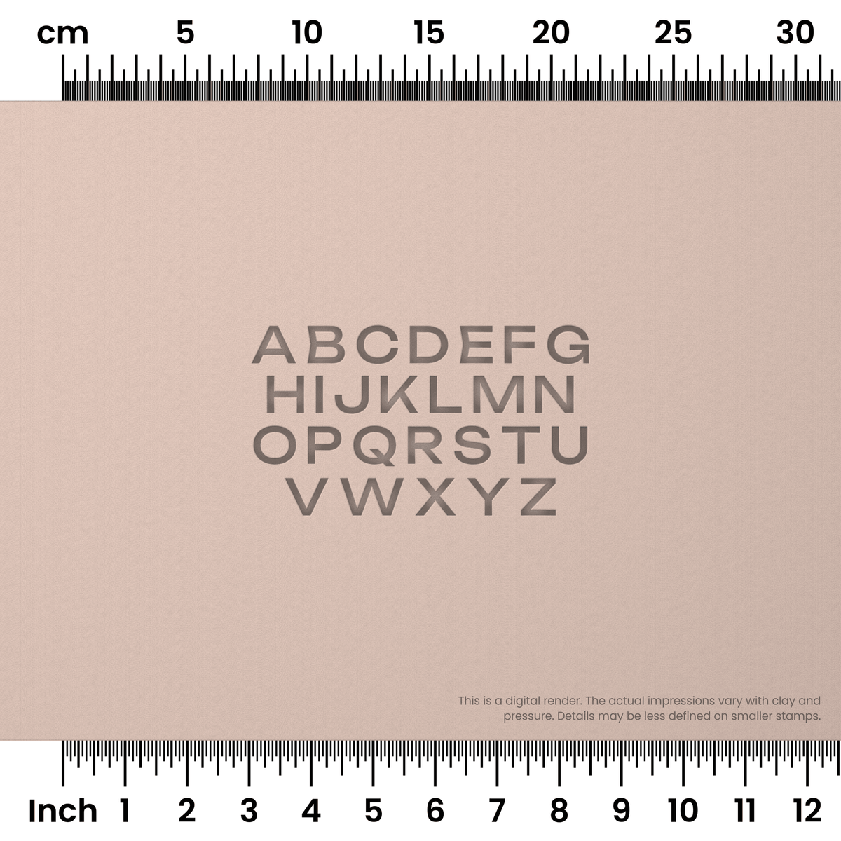 Unbounded | All Caps | Alphabet Stamp Sets - Ceramind® Tools