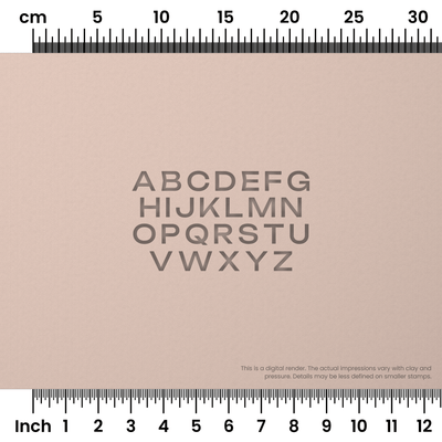 Unbounded | All Caps | Alphabet Stamp Sets - Ceramind® Tools
