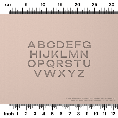 Unbounded | All Caps | Alphabet Stamp Sets - Ceramind® Tools